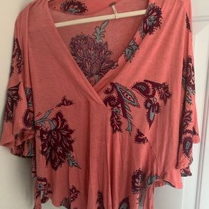 Free People Pink Top